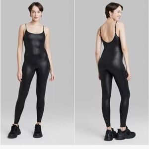 New Wild Fable Black Shiny Jumpsuit
